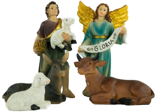 Preview: Wunderschöne Krippenfiguren 11-tlg., ca. 10 cm, K 604