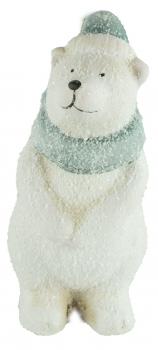 Preview: Bezaubernde Eisbären 2er Set ca. 17 cm - Weihnachtsdekoration