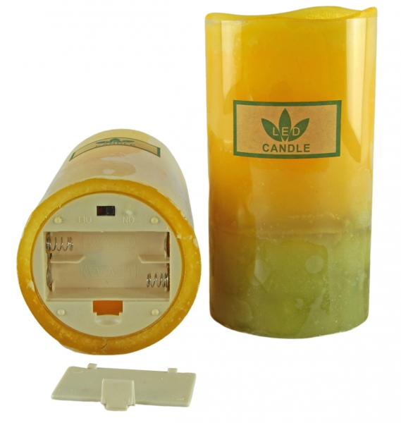 Preview: Tolle Echtwachskerzen 2er Set ca. 14,5 cm - Weihnachtsdekoration