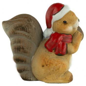 Preview: Bezaubernde Eichhörnchen 2er Set ca. 10 cm - Weihnachtsdekoration