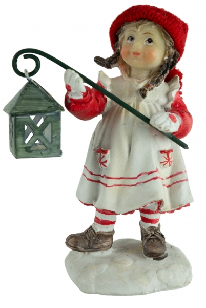 Preview: Goldige Winterkinder 2er Set ca. 11 cm - Weihnachtsdekoration