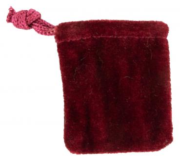 Preview: Zauberhafte Samtbeutel rot 5er Set ca. 6 x 5 cm - Weihnachtsdekoration