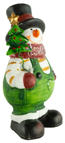 Preview: Bezaubernde Schneemänner 2er Set ca. 12 cm - Weihnachtsdekoration