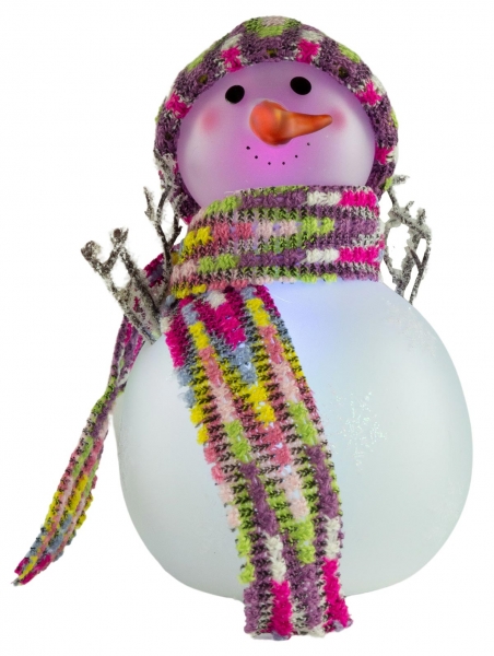Toller LED Schneemann ca. 16 cm - Weihnachtsdekoration