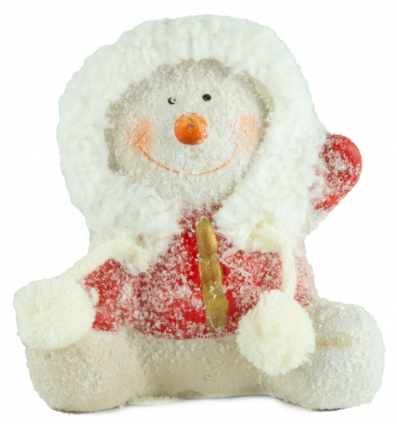 Preview: Bezaubernde Schneemänner 3er Set ca. 10 cm - Weihnachtsdekoration