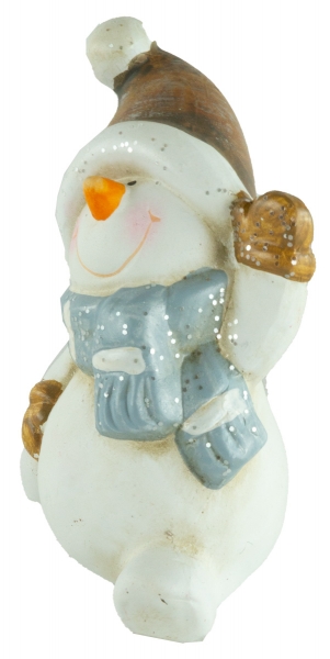 Preview: Bezaubernde Schneemänner 2er Set ca. 14 cm - Weihnachtsdekoration