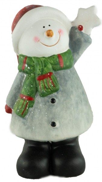 Preview: Bezaubernde Schneemänner 2er Set ca. 20 cm - Weihnachtsdekoration