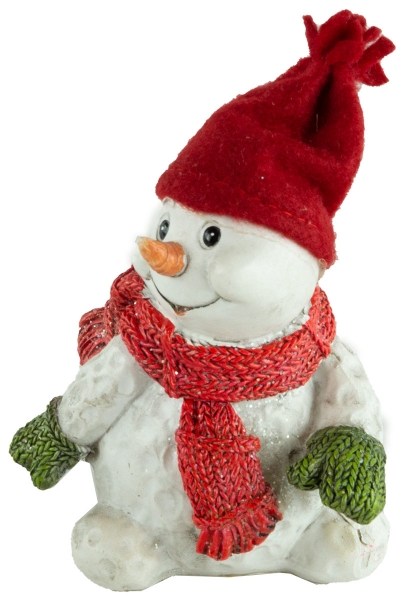 Preview: Bezaubernde Schneemänner 2er Set ca. 10 cm - Weihnachtsdekoration