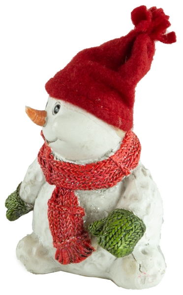 Preview: Bezaubernde Schneemänner 2er Set ca. 10 cm - Weihnachtsdekoration