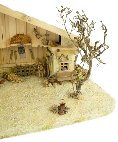 Preview: Stimmungsvolle Weihnachtskrippe Gotthard hell