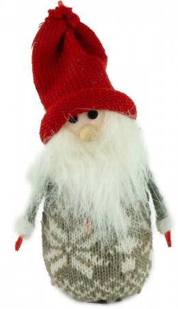 Winterlicher Wichtel Dominik 2er Set ca. 15 cm - Weihnachtsdekoration