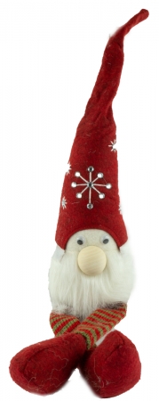 Winterlicher Wichtel Luzifer klein 2er Set ca. 35 cm - Weihnachtsdekoration