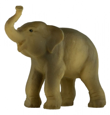 Handbemalte Krippenfigur Elefant klein, ca. 4,5 cm, T 001-25