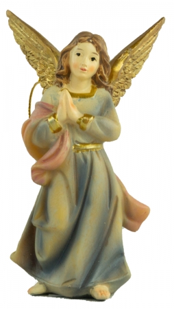 Handbemalte Krippenfigur Glorienengel, ca. 10 cm, K 182-99