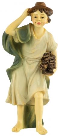 Handbemalte Krippenfigur Holzsammler, ca. 10 cm, K130-12