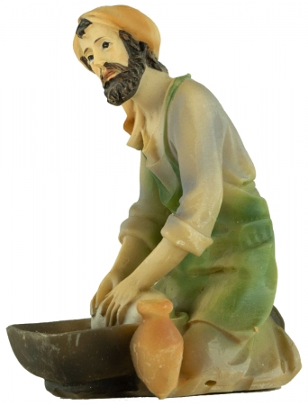 Handbemalte Krippenfigur Bäcker, ca. 8 cm, K 912-11
