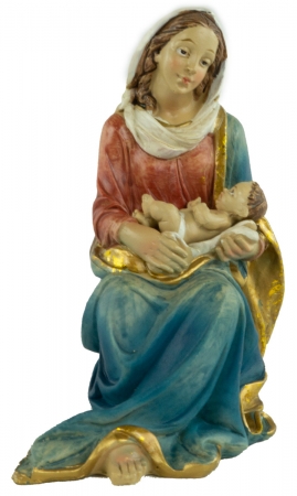 Stimmungsvolle Krippenfiguren Heilige Familie 2-tlg., ca. 17 cm, 72741