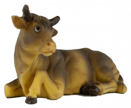 Handbemalte Krippenfiguren Ochse und Esel 2-tlg., ca. 9 cm, K 001-03