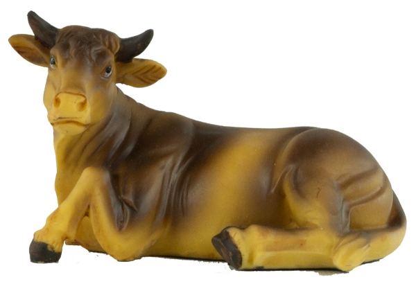 Handbemalte Krippenfiguren Ochse und Esel 2-tlg., ca. 10,5 cm, K 005-03