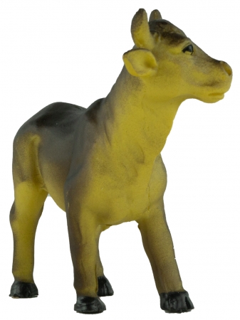 Handbemalte Krippenfiguren Ochse und Esel 2-tlg., ca. 7 cm, K 177-03