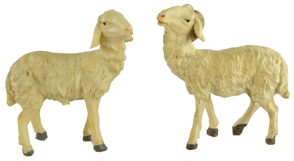 Handbemalte Krippenfiguren Schafherde 7-tlg., ca. 8,5 cm, T 089-15