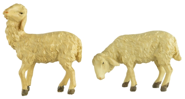 Handbemalte Krippenfiguren Schafherde 7-tlg., ca. 8,5 cm, T 089-15