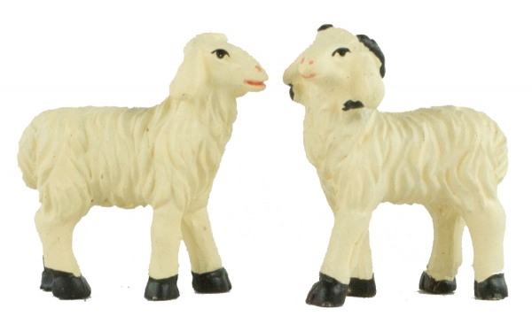 Handbemalte Krippenfiguren Schafherde 7-tlg., ca. 2,5 cm, T 089-7