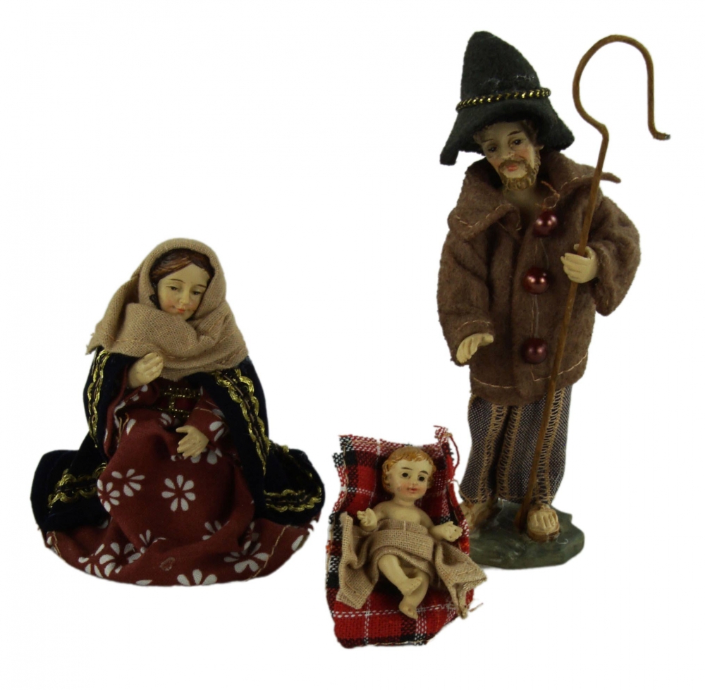 Alpländische Ankleidefiguren 15-tlg., ca. 11 cm, K 107