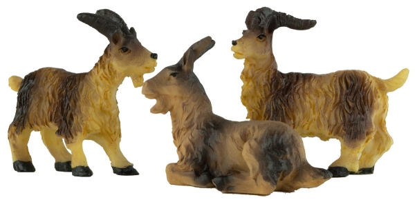 Handbemalte Krippenfiguren Ziegenherde 6-tlg., ca. 5 cm, ETA 2-1