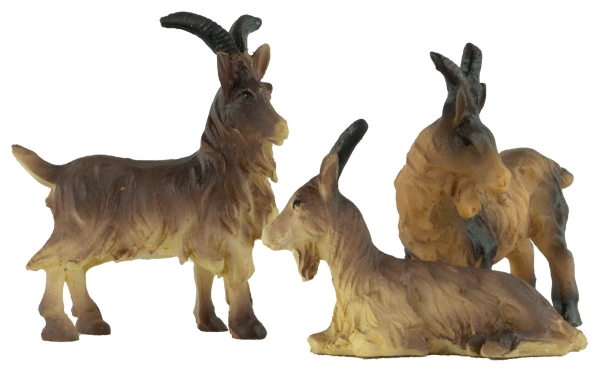 Handbemalte Krippenfiguren Ziegenherde 6-tlg., ca. 5 cm, ETA 2-1