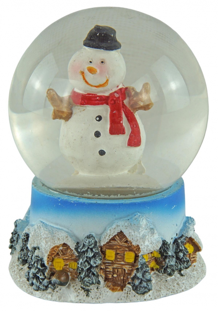 Zauberhafte Schneekugeln Weihnachtsfiguren 3er Set ca. 6 cm - Dekoration