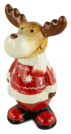 Bezaubernde Elche 2er Set mittel ca. 12 cm - Weihnachtsdekoration