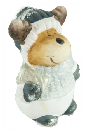 Bezaubernder Nikolaus, Schneemann und Elch 3er Set ca. 7 cm - Weihnachtsdekoration