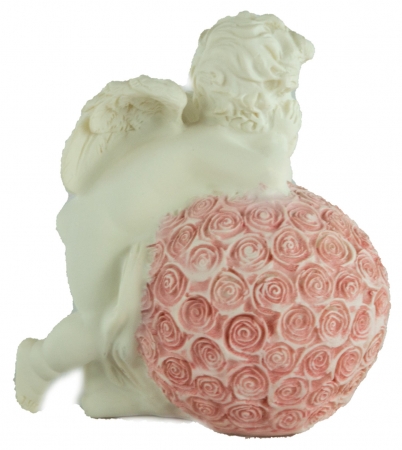 Lieblicher Engel Rosenkugel 2er Set ca. 10 cm - Dekoration