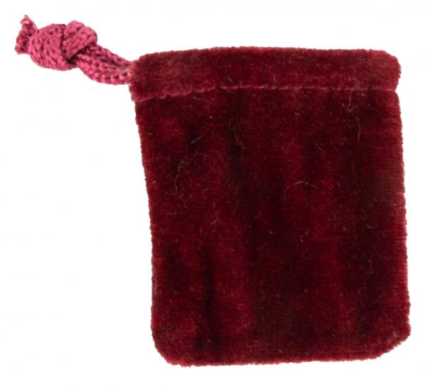 Zauberhafte Samtbeutel rot 5er Set ca. 6 x 5 cm - Weihnachtsdekoration