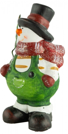 Bezaubernde Schneemänner 2er Set ca. 12 cm - Weihnachtsdekoration