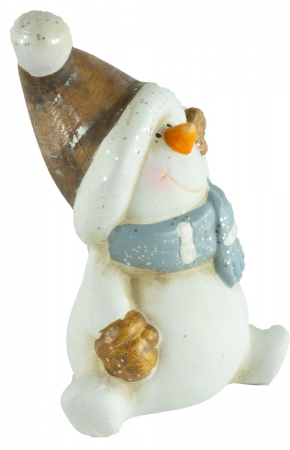 Bezaubernde Schneemänner 2er Set ca. 14 cm - Weihnachtsdekoration