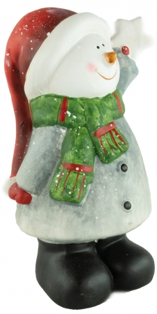 Bezaubernde Schneemänner 2er Set ca. 20 cm - Weihnachtsdekoration