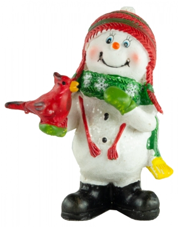 Bezaubernde Schneemänner 4er Set ca. 7,5 cm - Weihnachtsdekoration