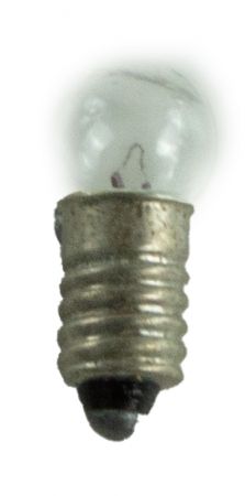 2er-Set Ersatzteil Schraubbirne weiß E5 - Krippenzubehör, X 027