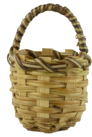 Henkelkorb geflochten - Krippenzubehör, ca. 2,5 cm