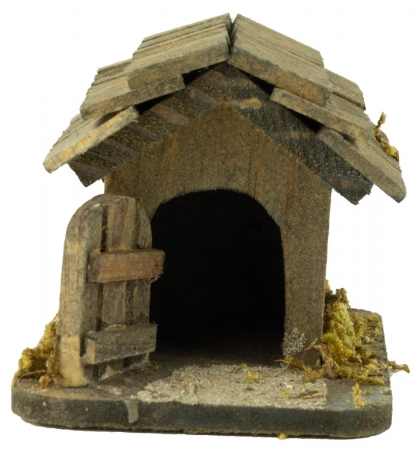 Hundehütte - Krippenzubehör, ca. 5 cm
